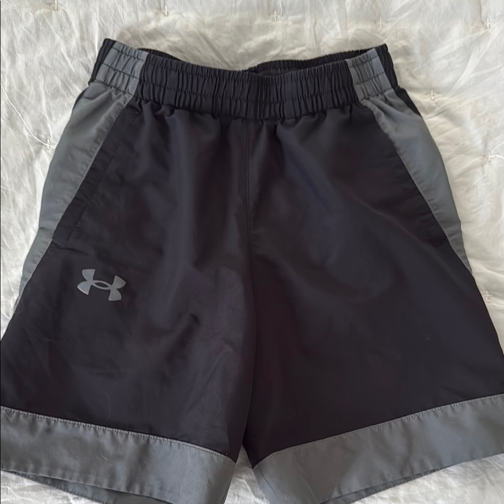 Under Armour Black and Gray Athletic Shorts